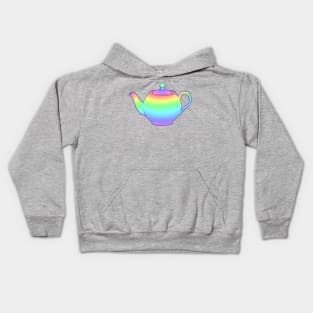 Rainbow Teapot Kids Hoodie